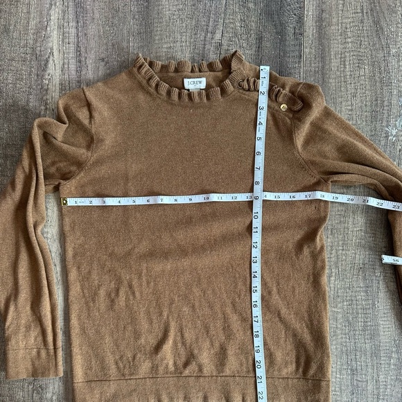 J. Crew camel colored Sweater with Button Detail - Picture 6 of 7